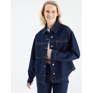 Coj - Tamara - Spijkerjas - Donkerblauw - 100% Katoen - Lange Mouwen