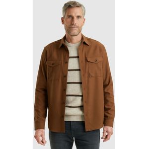 Vanguard - Overhemd Brushed Melange - Bruin - Heren