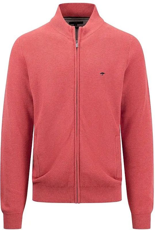 Fynch Hatton - 1413222 - Half Rits Trui - Orient Red