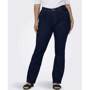 ONLY CARMAKOMA High Waist Flared Jeans CARSALLY Donkerblauw