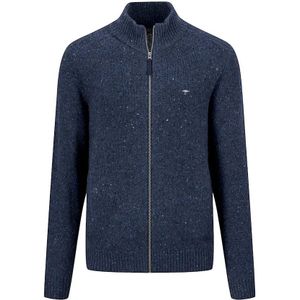 FYNCH HATTON - 1410347 - Full Zip Wollen Trui - Grijs - Wol