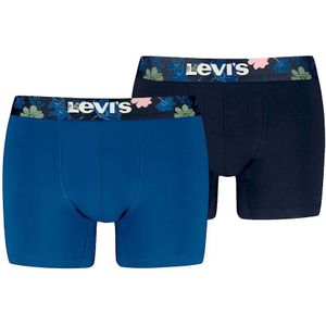 Levi's - Boxer Flower - Boxershorts - Blauw - 2-Pack