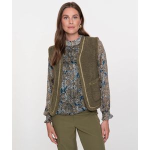 Geisha Gilet Teddy Embroidery