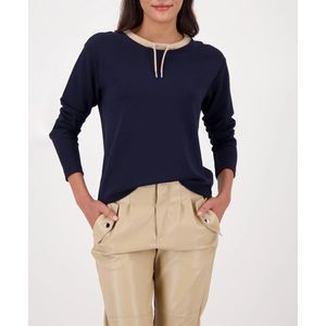 monari - Sweatshirt - Beige - Normale Pasvorm - Lange Mouw
