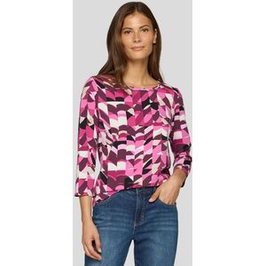 Rabe - T-Shirt - Mauve - Alloverprint