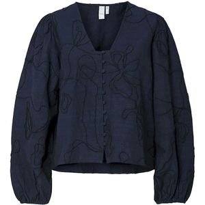 Y.A.S - Yasjetta - Blouse - Donkerblauw - Lange Mouwen