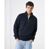 GARCIA - Effen Sweater - Blauw - Lange Mouw