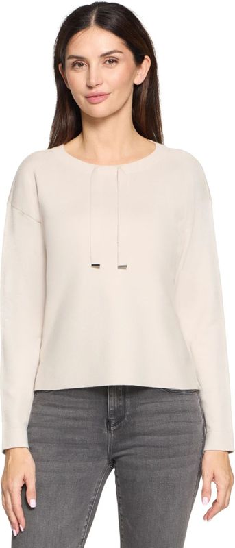 Gebreide pullover met tunnelkoord