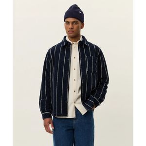 Les Deux Overshirt Lennon Pinstripe