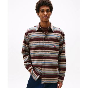 Tommy Jeans - Oversized Vrijetijdsoverhemd - Gestreept - Puur Katoen