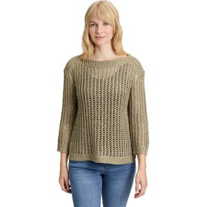 So Cosy - Opengebreide Trui - Olijf