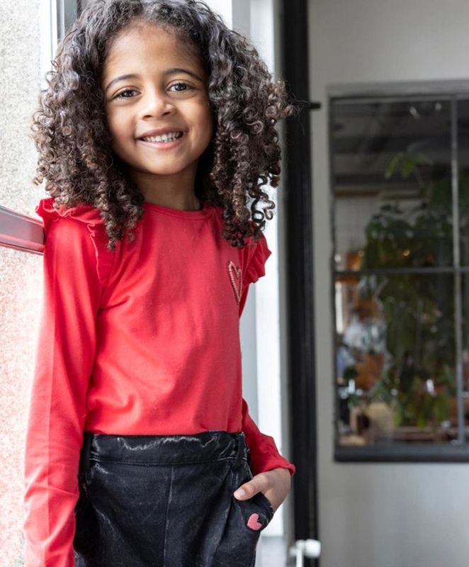 Jubel meisjes longsleeve - Rood