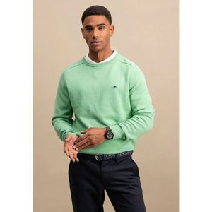 Fynch-Hatton - Ref.1412 200 - Pullover - Blauw - 100% Supersoft Katoen