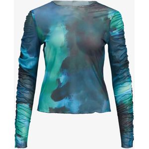 OBJECT - OBJAILA - T-shirt - Blauw - Hemelsblauw - Groen