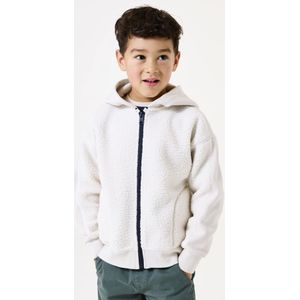 GARCIA - Vest - Wit - Zachte Teddy - Met Capuchon