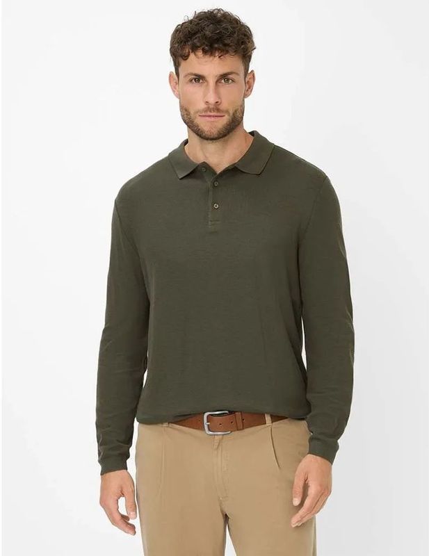 Brax - Style PAROS - Poloshirt - Groen - Katoenmix