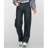 Geisha - Wide Double Waistband - Jeans - Zwart - Dames