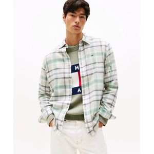 Tommy Jeans - TJM REG FLANNEL CHECK SHIRT - Overshirt - Groen