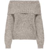 Onlshine - Gebreide Pullover - Off-shoulder - Lange Mouwen - Regular Fit