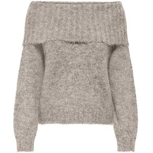 Onlshine - Gebreide Pullover - Off-shoulder - Lange Mouwen - Regular Fit