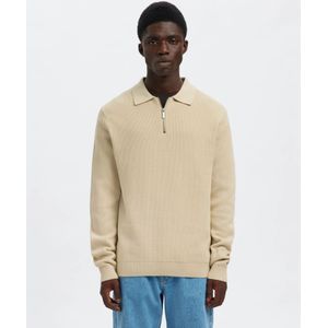 Regular fit gebreide pullover van biologisch katoen, model 'DANE'