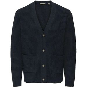 Onsframe - Gebreid Vest - V-Hals - Lange Mouwen - Halve Knoopsluiting - Relaxed Fit