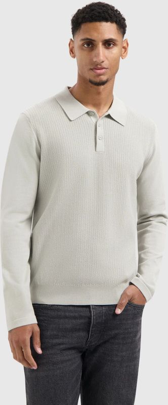 Pure Path - Regular Fit Structure Polo Knitwear - Gebreide Polo - XL