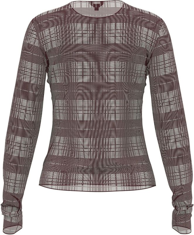 OBJECT - OBJMontana - Longsleeve - Wijnrood - Slanke Pasvorm