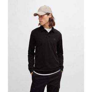 BOSS Slim Fit Polo Passerby met Logo Black