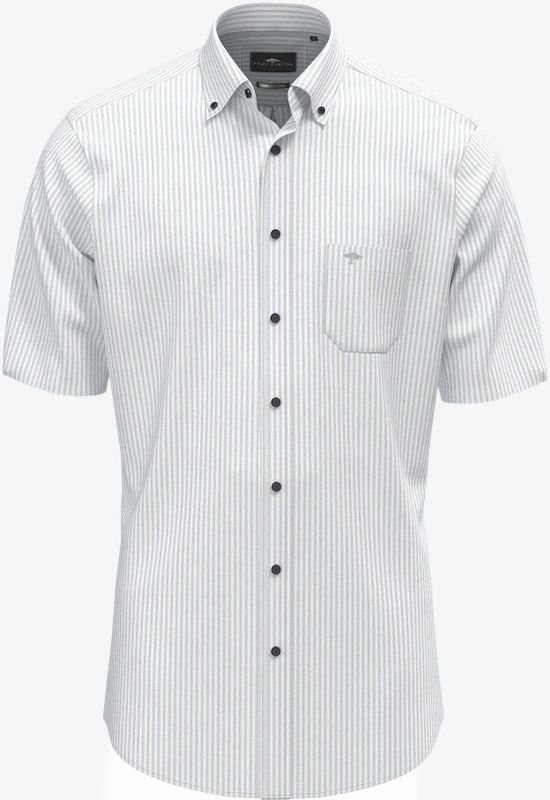 Fynch Hatton - Seersucker Stripes - Overhemd - Korte Mouwen
