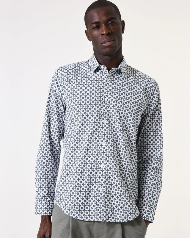 GARCIA - Overhemd - Wit - Regular Fit - 100% Katoen