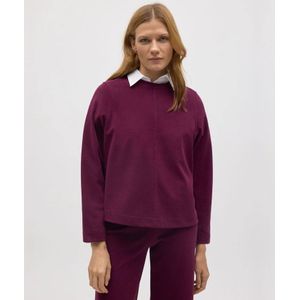 Ysabel Mora - Trui - Bordeaux - Textuur