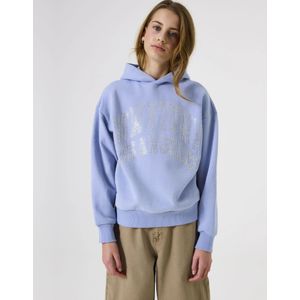 GARCIA - Tekst Print Sweater - Blauw - Lange Mouw