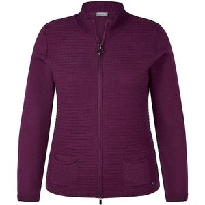 Rabe - Vest - Pruim - Met Rits en Staande Kraag