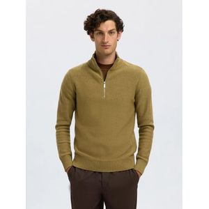 Halve Ritssluiting Trui - Katoen - Regular Fit