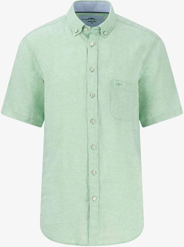 Fynch Hatton - Premium Linnen Overhemd - Korte Mouwen
