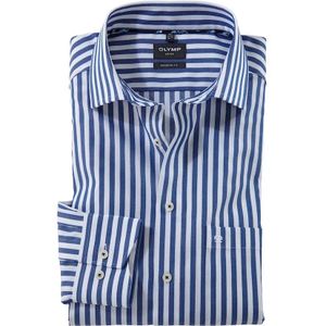 OLYMP - Luxor - Overhemd - Blauw - Modern Fit
