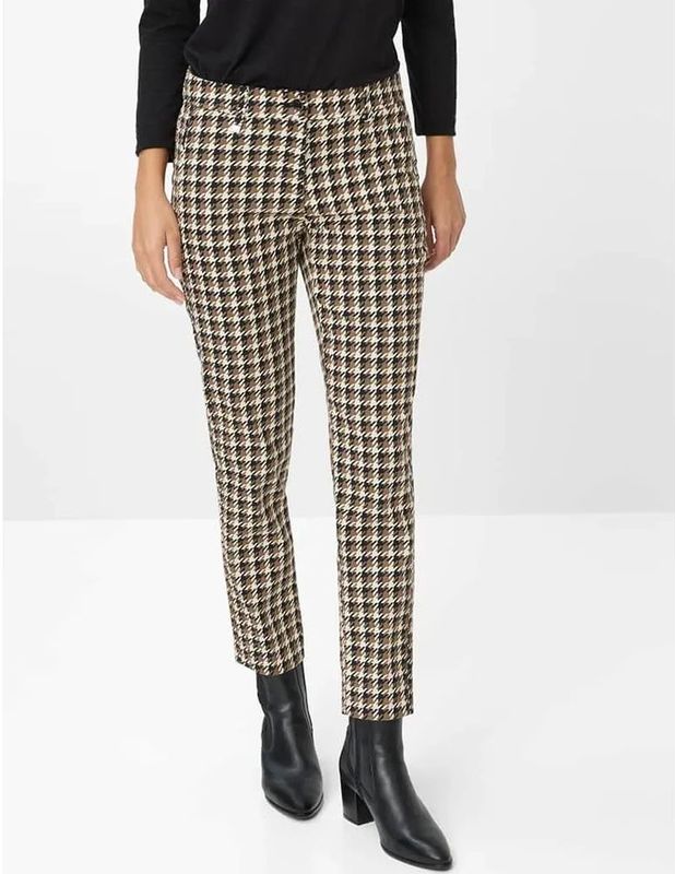 BRAX - Style Maron S - Broek - Bruin - Geruit