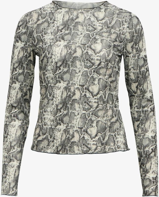 OBJECT - OBJMONTANA - Longsleeve - Beige - Dierenprint