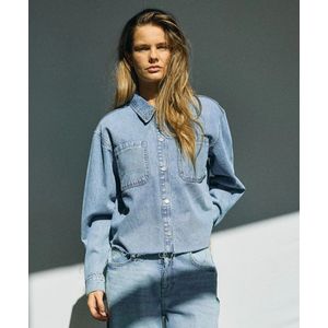 NOISY MAY Blouse LM NMALVA L/S DENIM SH SHCK