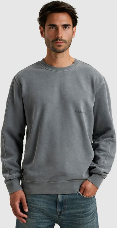 Cast Iron Heren Sweater Grijs