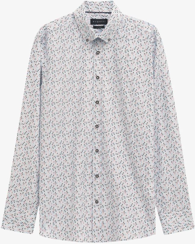 bugatti - Overhemd - Lichtblauw - Regular Fit - Lange Mouw