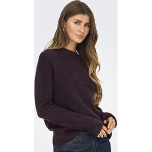 Only - ONLCAMILLA O-NECK - Gebreide Trui - Winetasting - Lange Mouwen