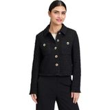 Betty Barclay - Multicolor Blazer Jas - Zwart - Dames - Klassieke Overhemdkraag