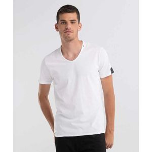 Replay Jeans T-Shirt V-Hals Wit