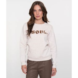 Geisha - Sporty Sweater Soul 52890 - Trui - Beige Melange - Dames