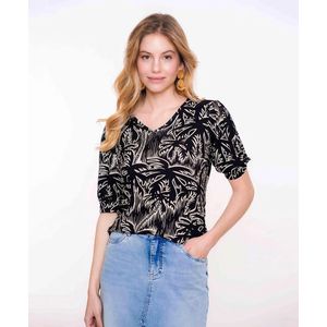 Geisha Top Allover Print