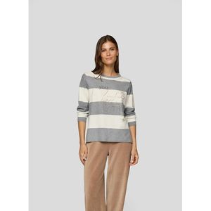 Rabe - Trui - Gestreept - Wit Dessin