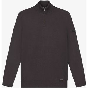 Malelions - Knitted Quarter Zip - Gebreide Trui - Mulch Brown