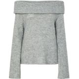 PIECES - PCPAM - Trui - Grijs gemêleerd - Lange mouw